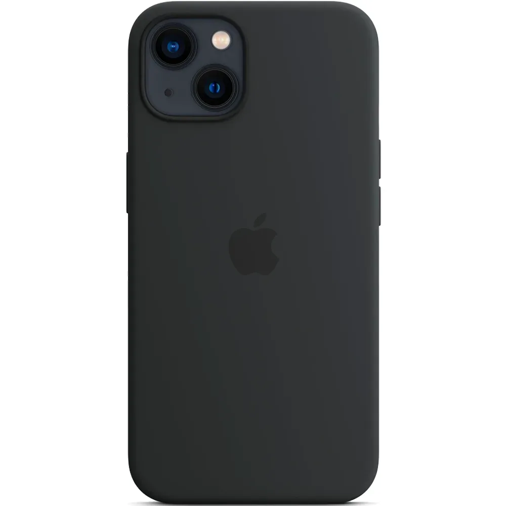 Силиконовый чехол с поддержкой MagSafe Apple Silicone Case для iPhone 13, Midnight (Темная ночь)