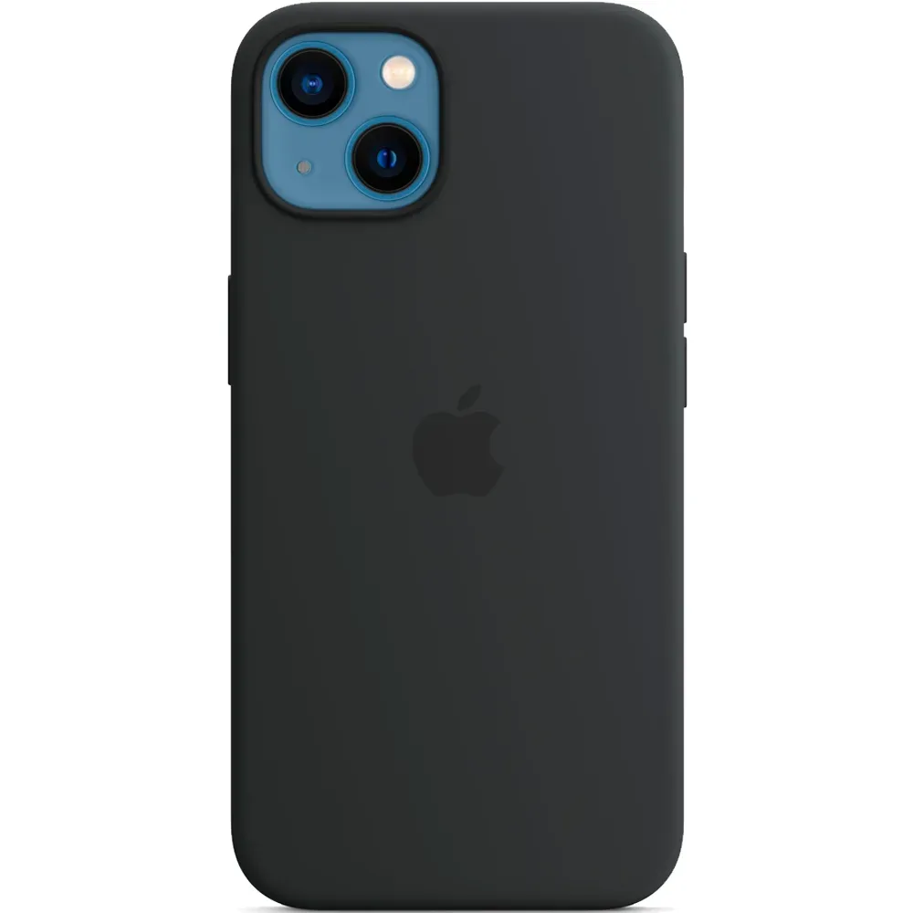 Силиконовый чехол с поддержкой MagSafe Apple Silicone Case для iPhone 13, Midnight (Темная ночь)