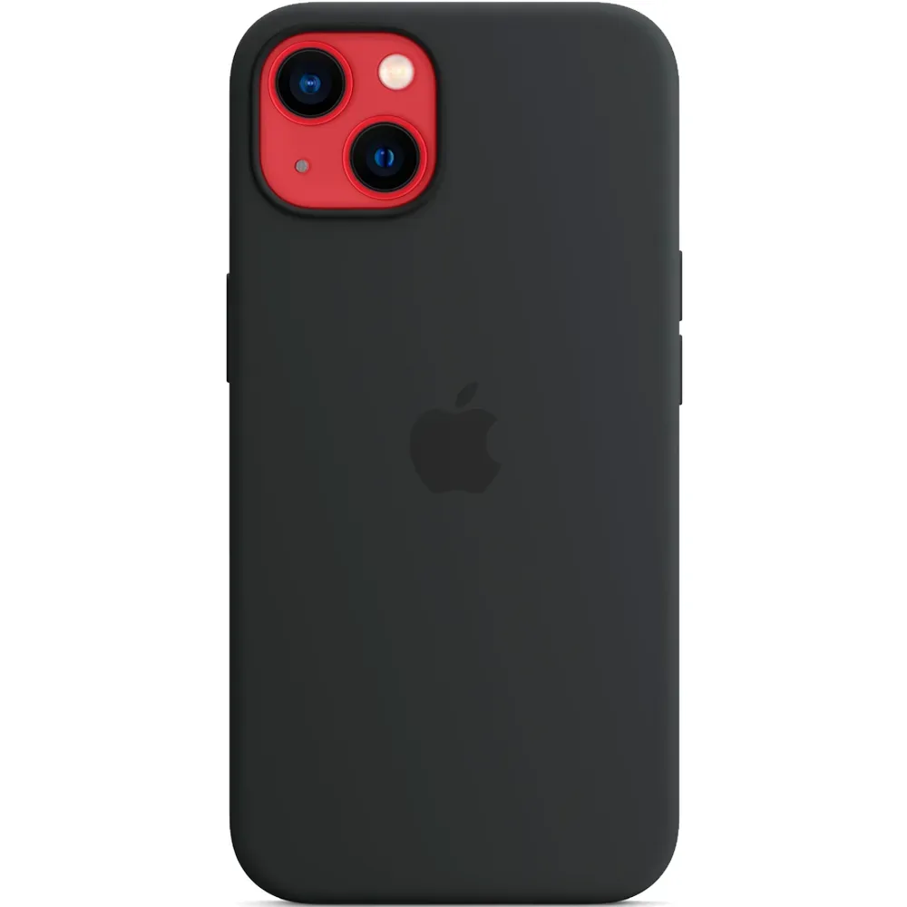 Силиконовый чехол с поддержкой MagSafe Apple Silicone Case для iPhone 13, Midnight (Темная ночь)