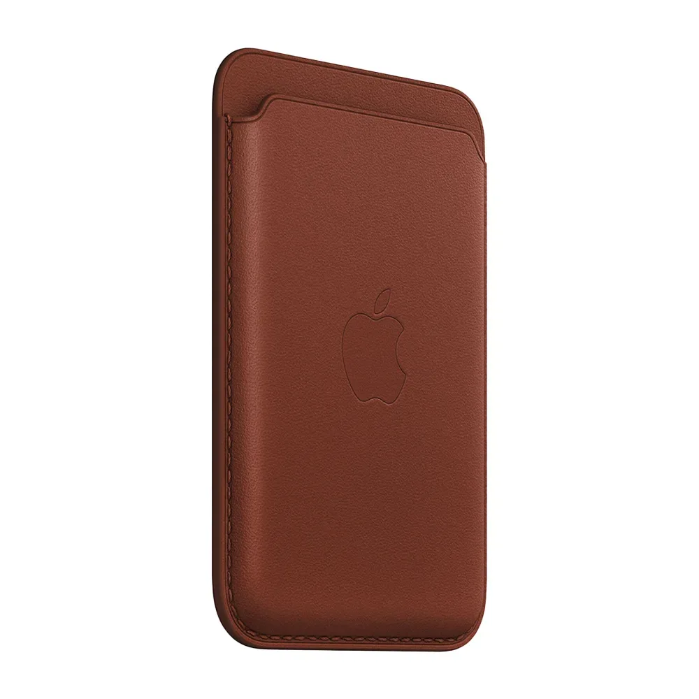 Кожаный чехол-бумажник с поддержкой MagSafe Apple Leather Wallet, Umber