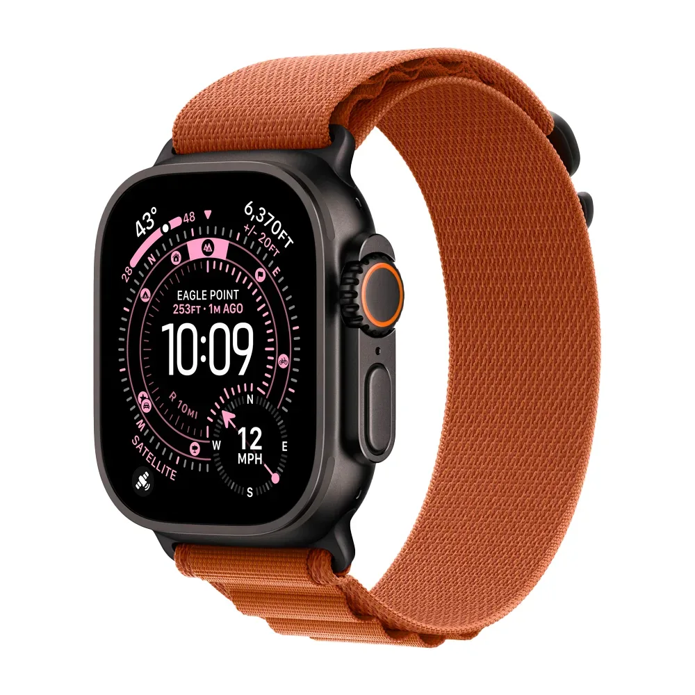 Умные часы Apple Watch Ultra 3 (2025) GPS + Cellular, 49mm, Black Titanium Case with Terra Cotta Alpine Loop, L