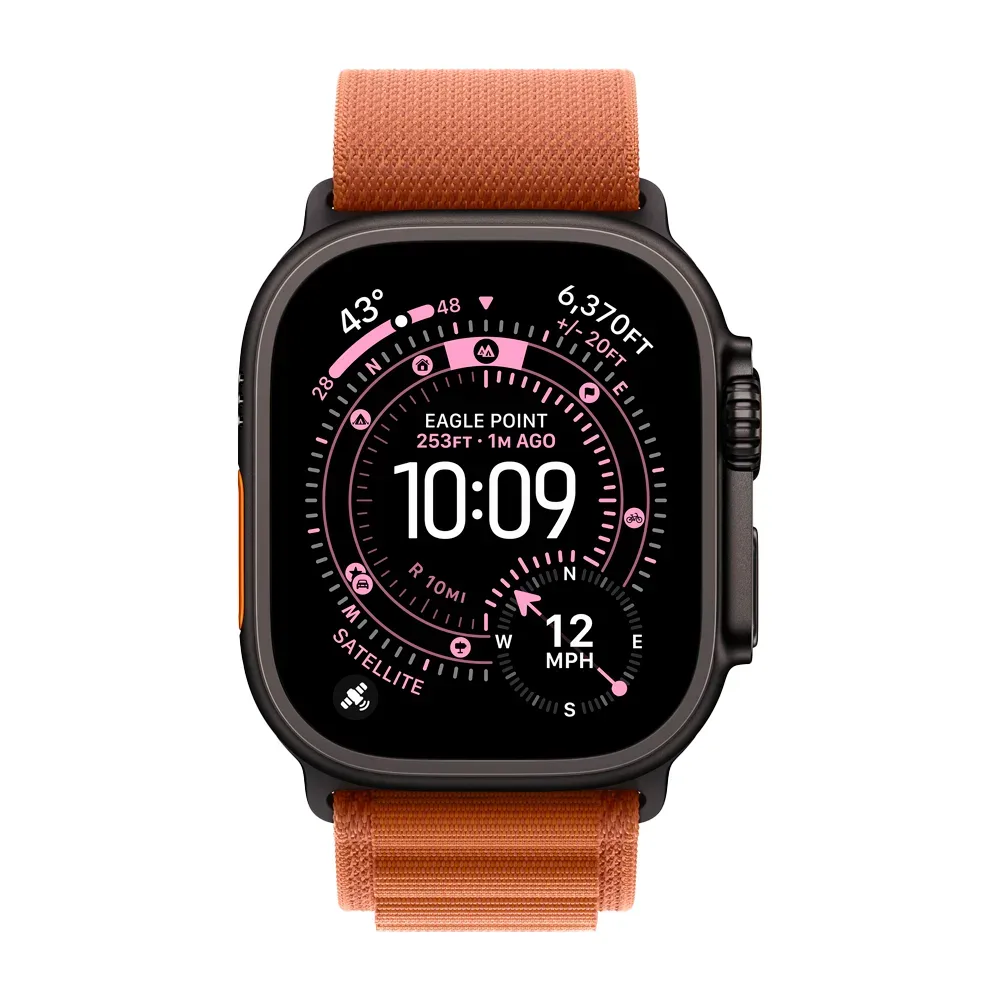 Умные часы Apple Watch Ultra 3 (2025) GPS + Cellular, 49mm, Black Titanium Case with Terra Cotta Alpine Loop, L