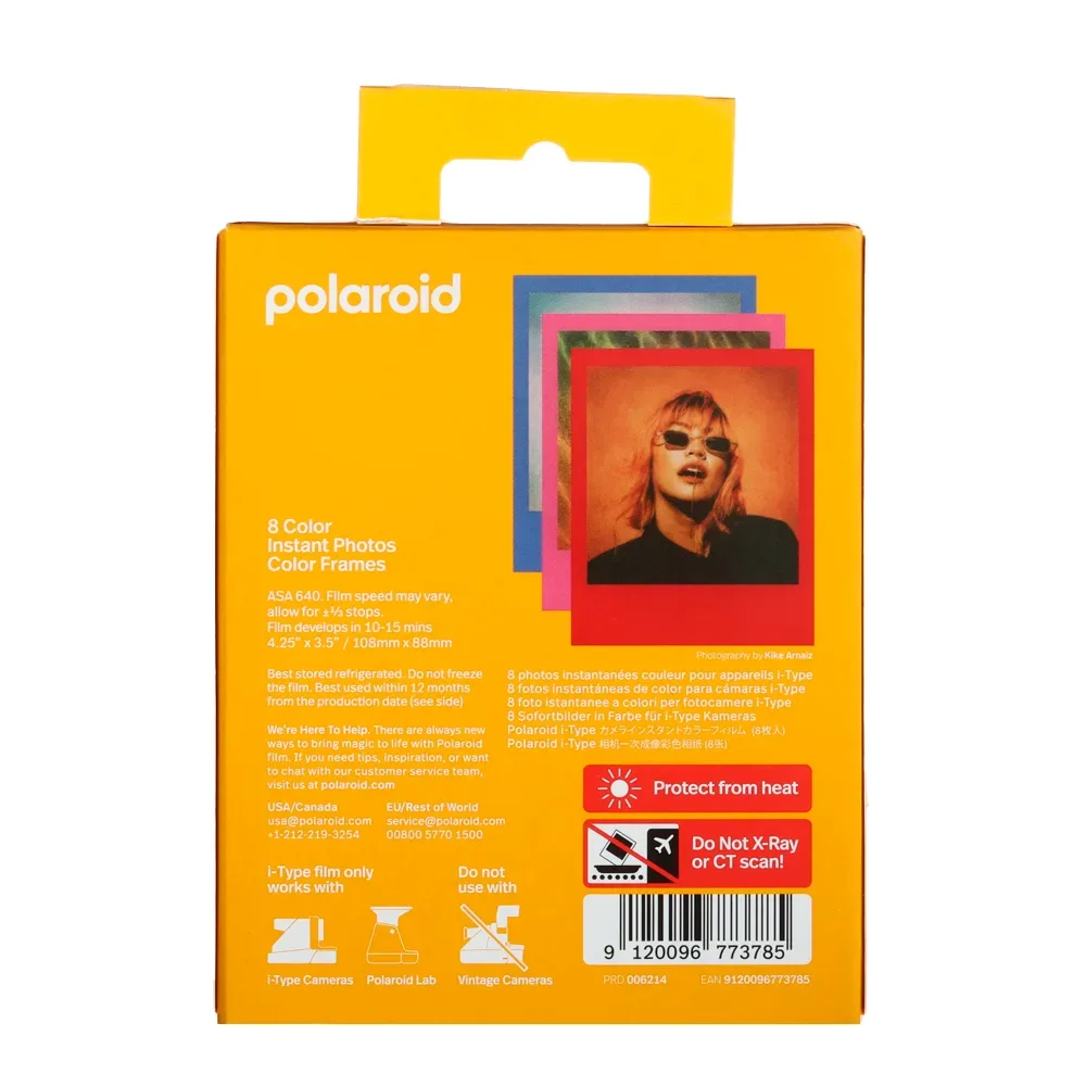 Кассеты (картридж) для Polaroid Color i-Type Film, 8 кадров