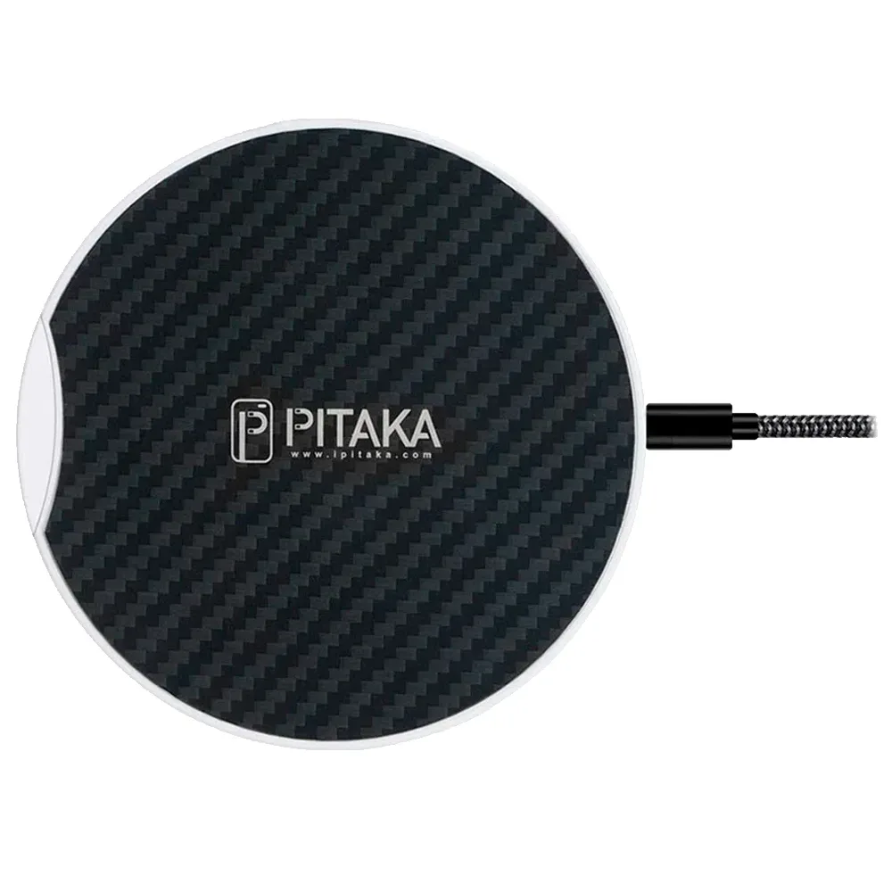 Беспроводное зарядное устройство Pitaka Qi Pad Eclipse (MP1002), Black / White (Черный / Белый)