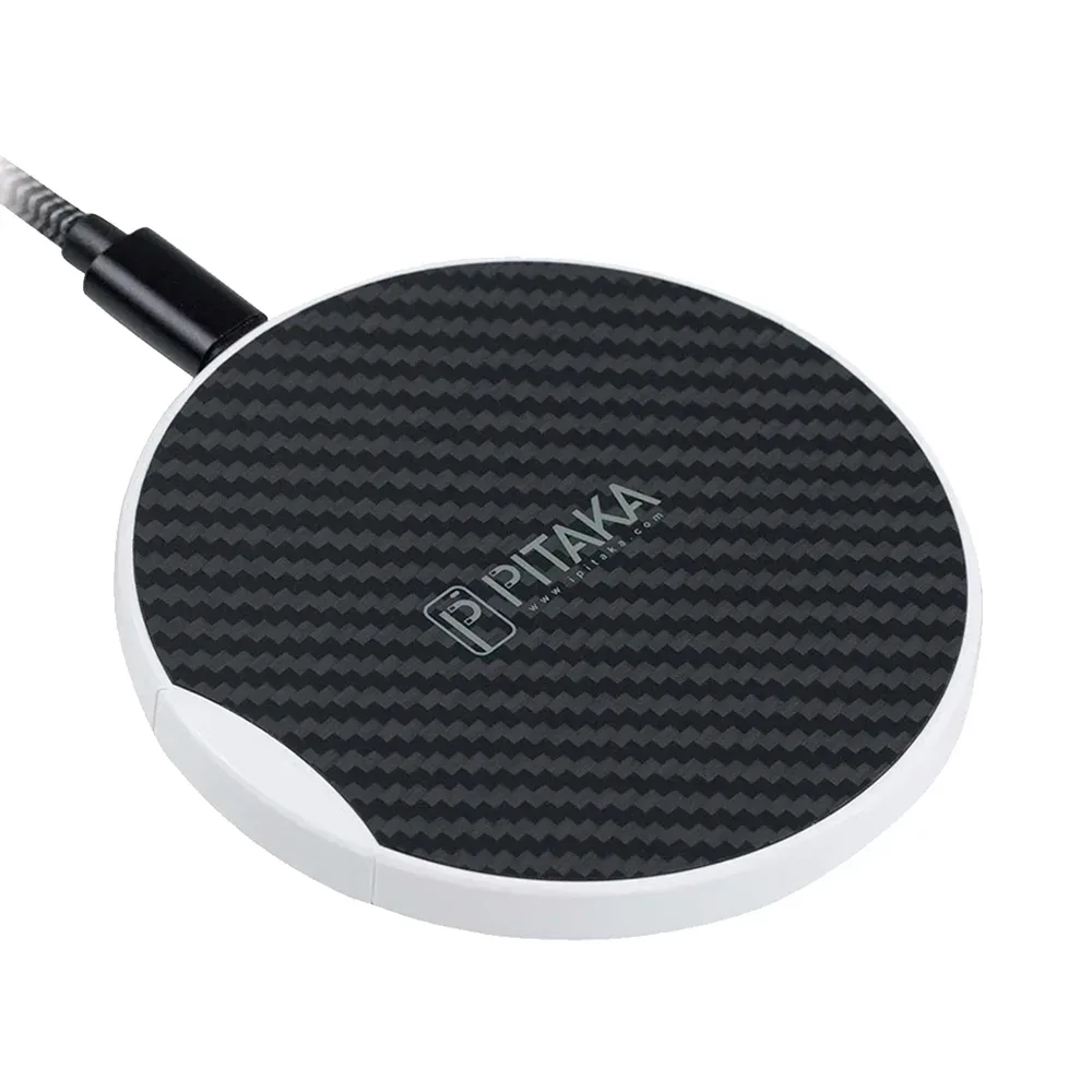 Беспроводное зарядное устройство Pitaka Qi Pad Eclipse (MP1002), Black / White (Черный / Белый)