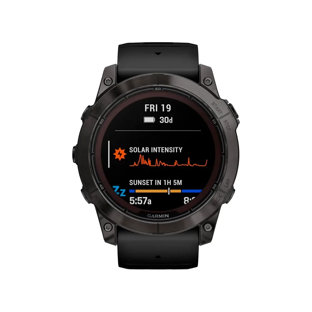 Умные часы Garmin Fenix 7X, 51mm, Solar Slate Gray with Silicone Black Band (010-02541-01)