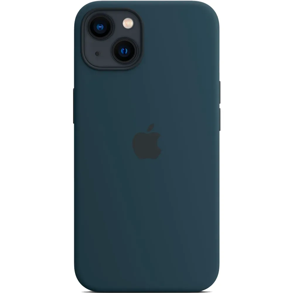 Силиконовый чехол с поддержкой MagSafe Apple Silicone Case для iPhone 13, Abyss Blue (Синий омут)