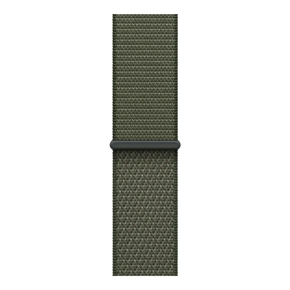 Умные часы Apple Watch Series 11 GPS, 46mm, Jet Black Aluminium Case with Forest Sport Loop