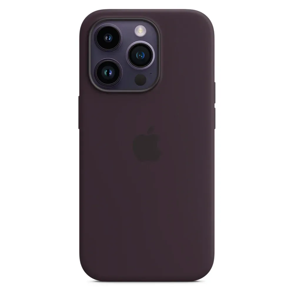 Силиконовый чехол с поддержкой MagSafe Apple Silicone Case для iPhone 14 Pro, Elderberry (Черничный)