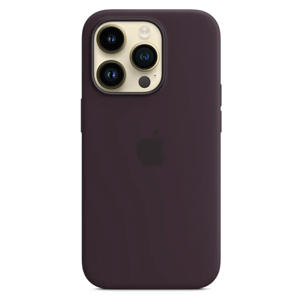 Силиконовый чехол с поддержкой MagSafe Apple Silicone Case для iPhone 14 Pro, Elderberry (Черничный)