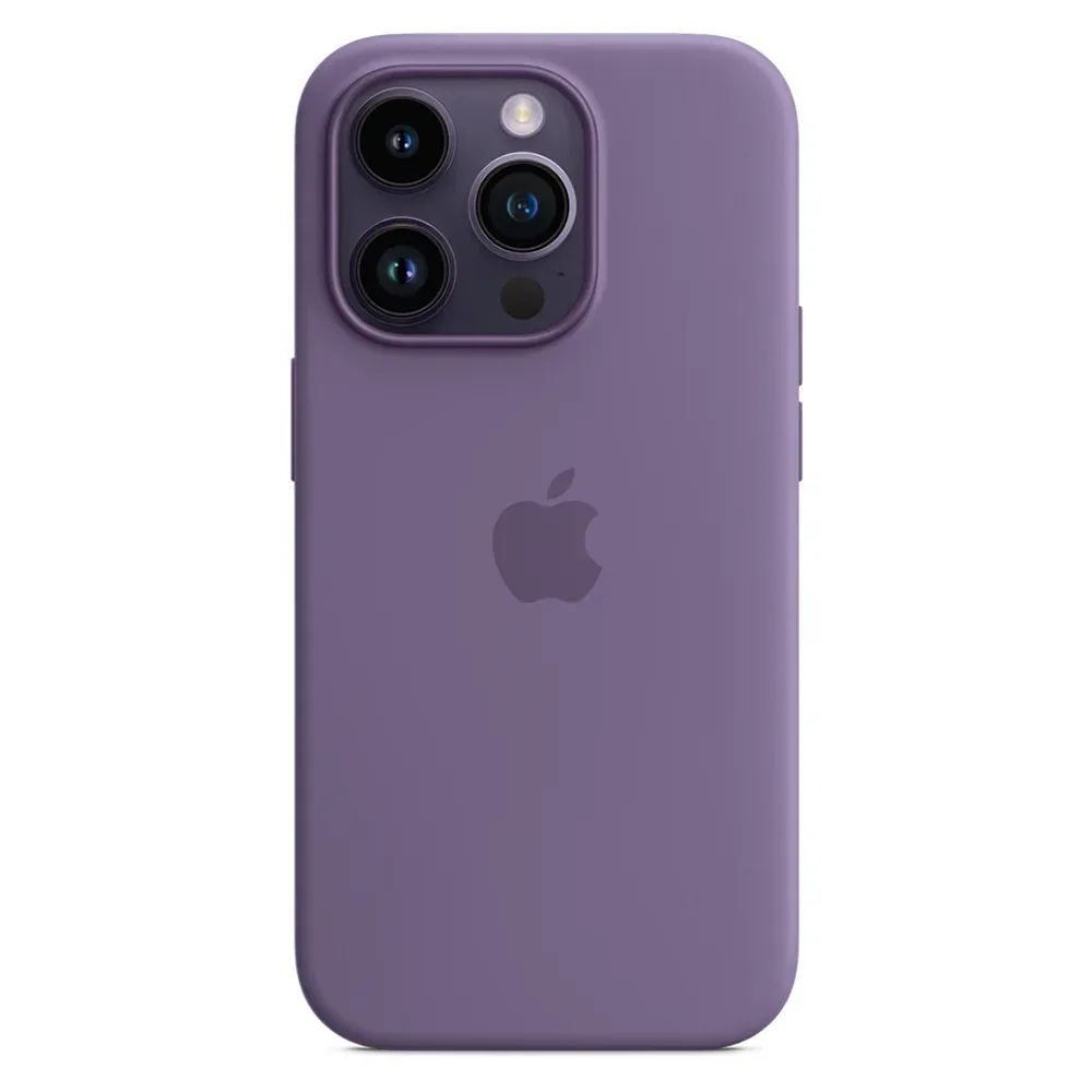 Силиконовый чехол с поддержкой MagSafe Apple Silicone Case для iPhone 14 Pro, Iris (Фиолетовый ирис)