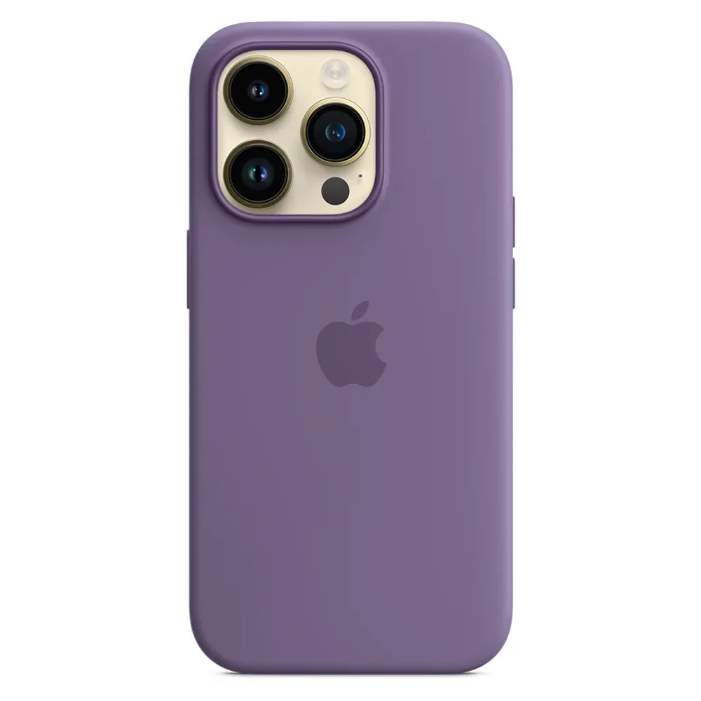 Силиконовый чехол с поддержкой MagSafe Apple Silicone Case для iPhone 14 Pro, Iris (Фиолетовый ирис)