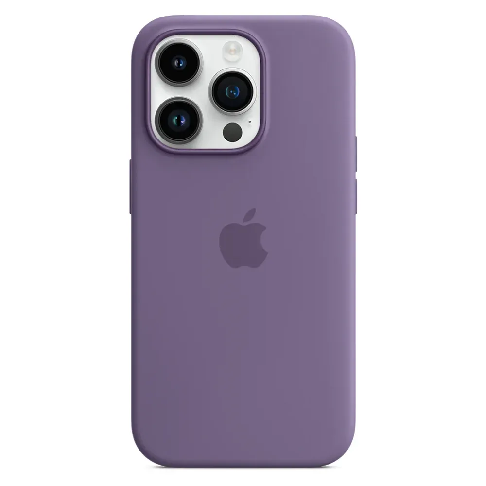 Силиконовый чехол с поддержкой MagSafe Apple Silicone Case для iPhone 14 Pro, Iris (Фиолетовый ирис)