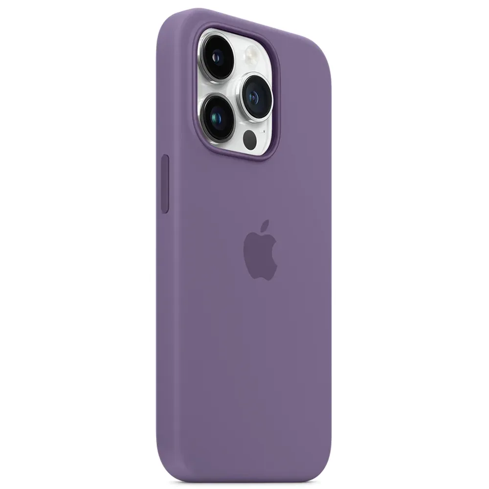 Силиконовый чехол с поддержкой MagSafe Apple Silicone Case для iPhone 14 Pro, Iris (Фиолетовый ирис)