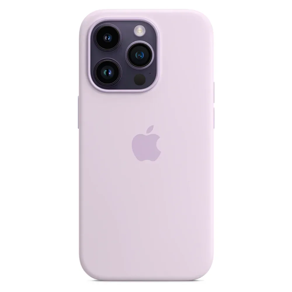 Силиконовый чехол с поддержкой MagSafe Apple Silicone Case для iPhone 14 Pro, Lilac (Сиреневый)