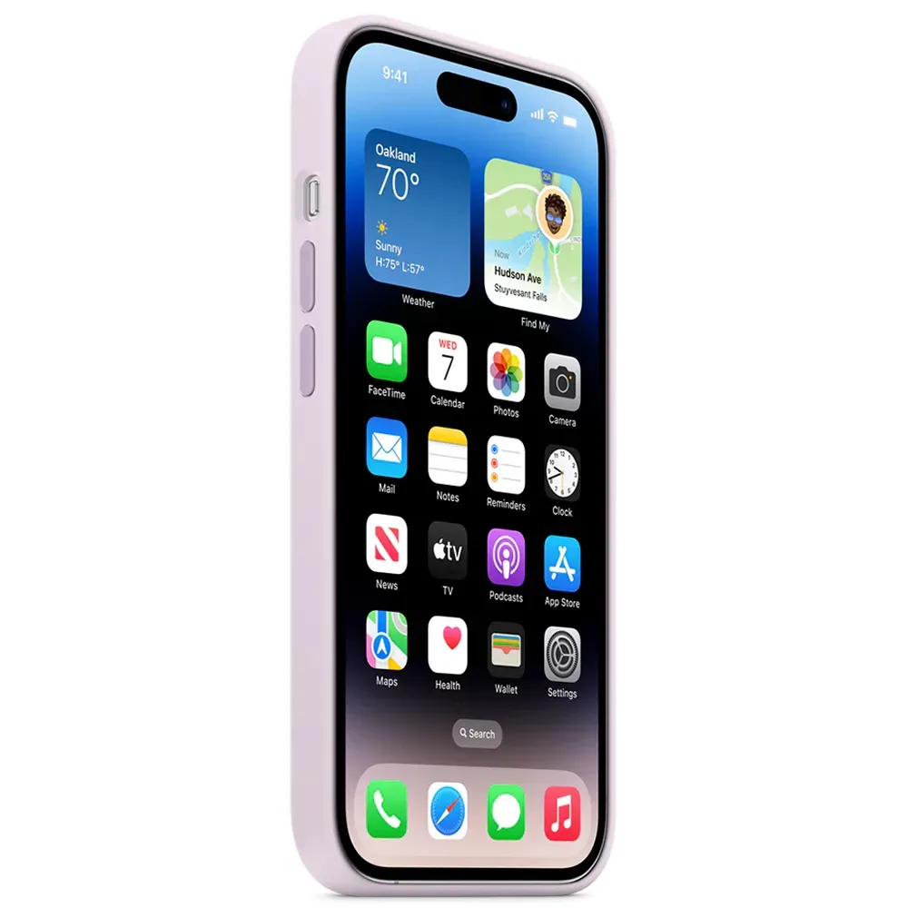 Силиконовый чехол с поддержкой MagSafe Apple Silicone Case для iPhone 14 Pro, Lilac (Сиреневый)