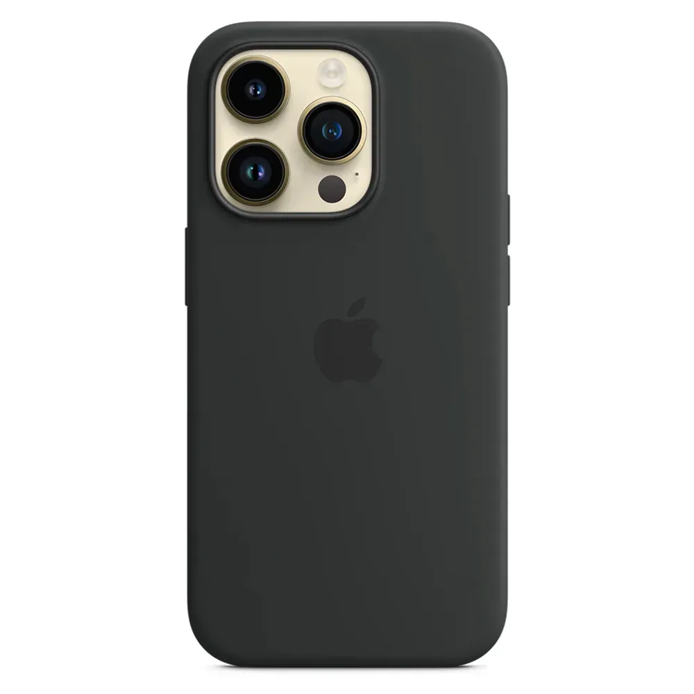 Силиконовый чехол с поддержкой MagSafe Apple Silicone Case для iPhone 14 Pro, Midnight (Темная ночь)