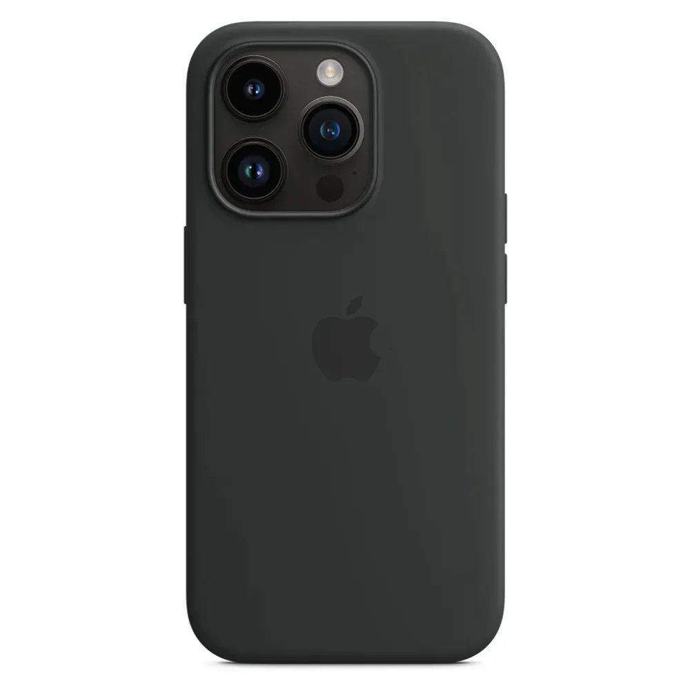 Силиконовый чехол с поддержкой MagSafe Apple Silicone Case для iPhone 14 Pro, Midnight (Темная ночь)
