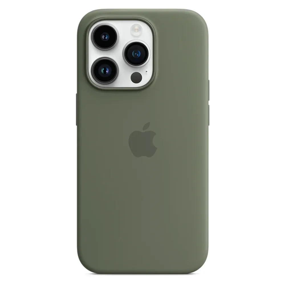 Силиконовый чехол с поддержкой MagSafe Apple Silicone Case для iPhone 14 Pro, Olive (Оливковый)