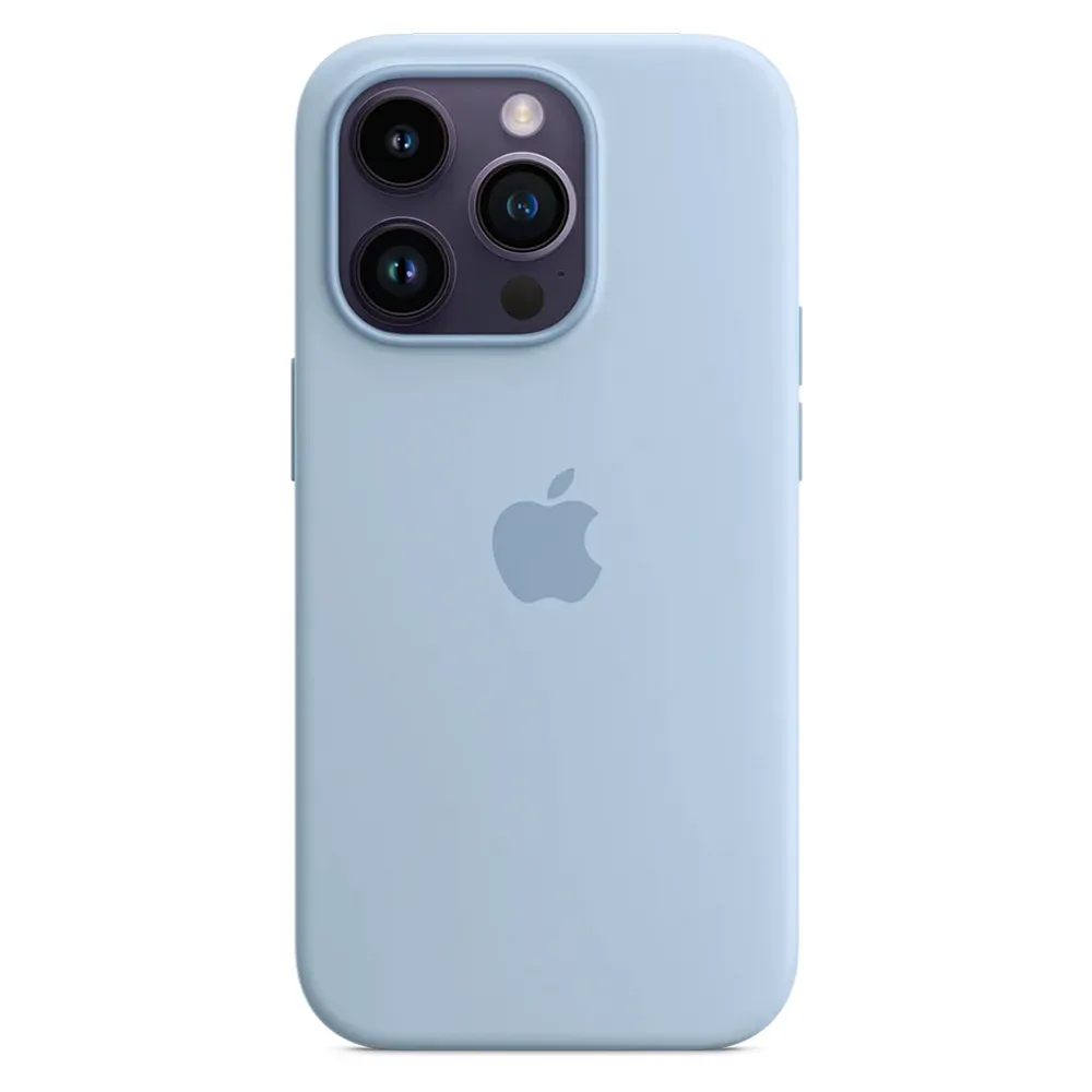 Силиконовый чехол с поддержкой MagSafe Apple Silicone Case для iPhone 14 Pro, Sky (Чистое небо)