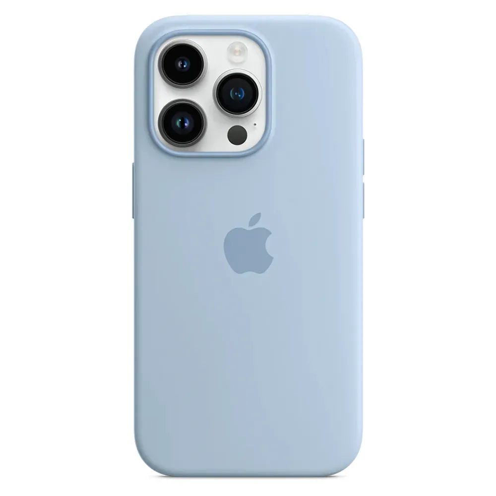 Силиконовый чехол с поддержкой MagSafe Apple Silicone Case для iPhone 14 Pro, Sky (Чистое небо)