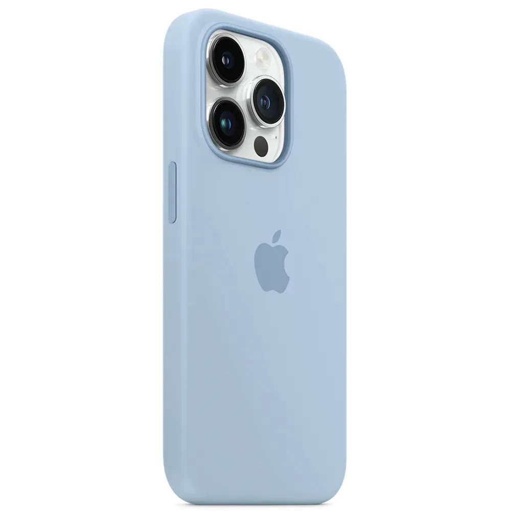 Силиконовый чехол с поддержкой MagSafe Apple Silicone Case для iPhone 14 Pro, Sky (Чистое небо)