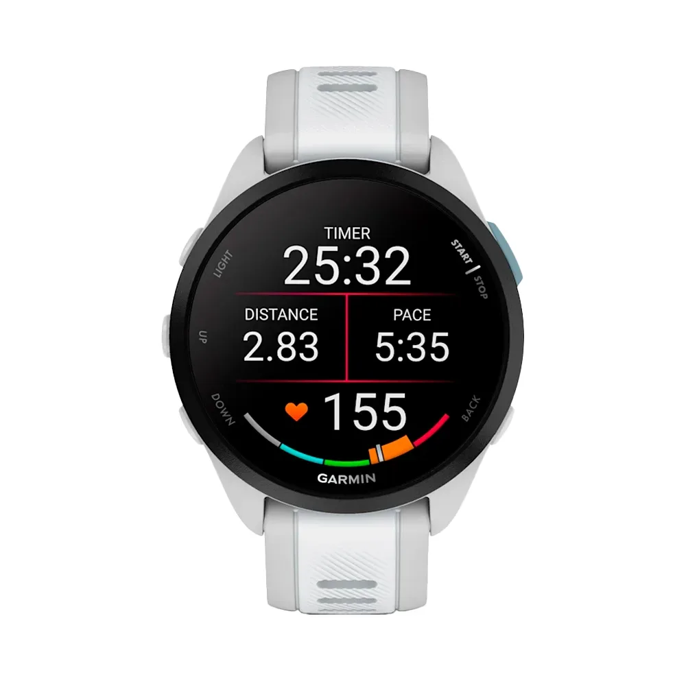 Умные часы Garmin Forerunner 165, 43mm, White (010-02863-21)
