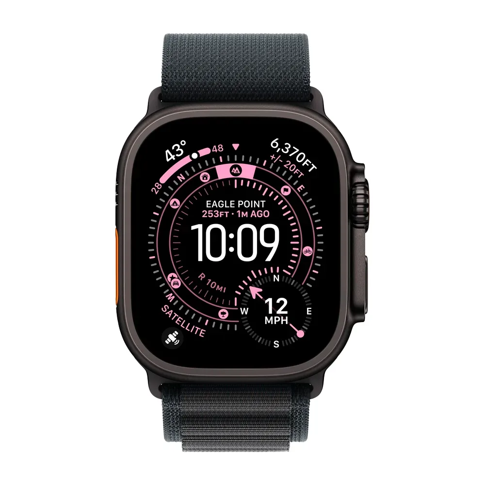 Умные часы Apple Watch Ultra 3 (2025) GPS + Cellular, 49mm, Black Titanium Case with Black Alpine Loop, L