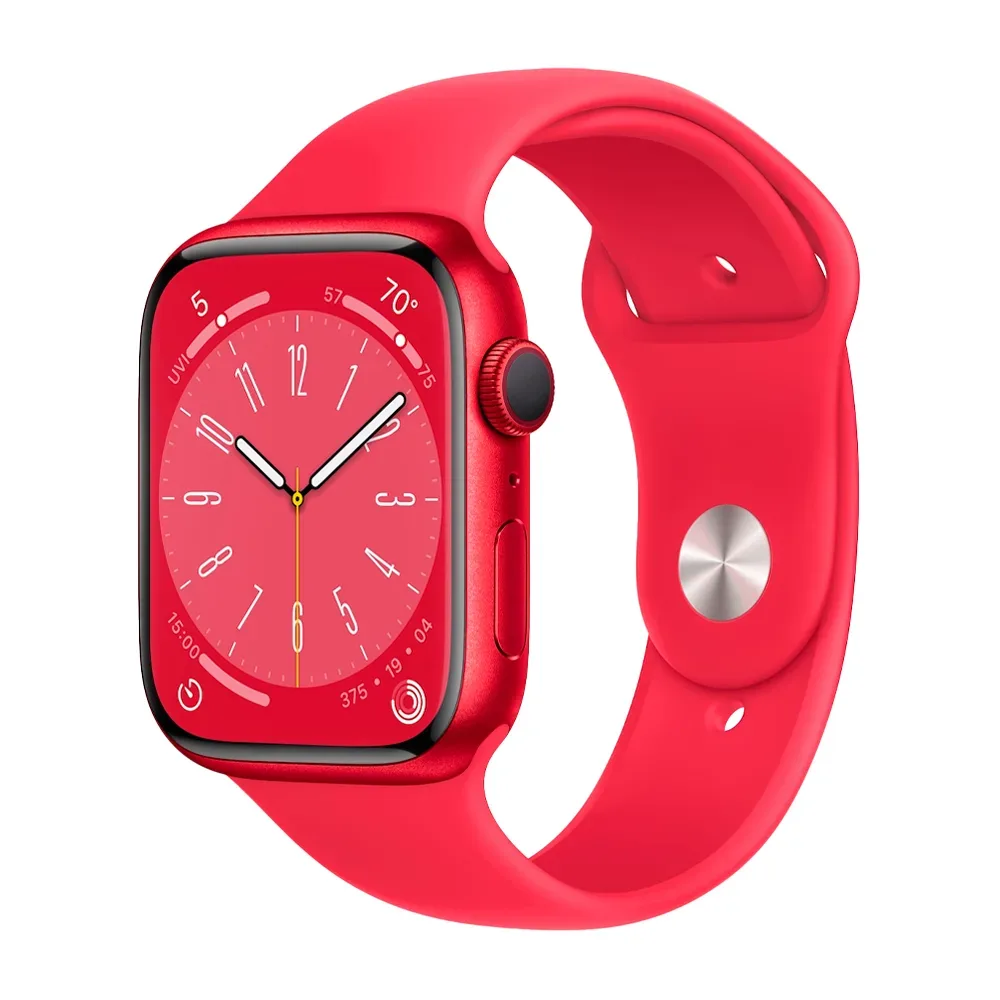 Умные часы Apple Watch Series 8 GPS, 45mm, Aluminium Case with Sport Band S/M, Red (Красный)