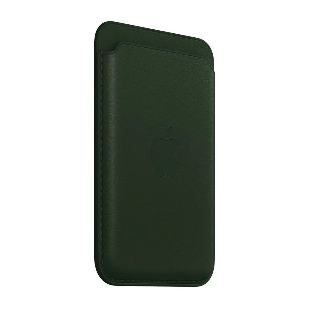 Кожаный чехол-бумажник с поддержкой MagSafe Apple Leather Wallet, Green