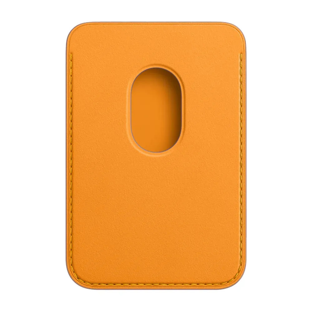 Кожаный чехол-бумажник с поддержкой MagSafe Apple Leather Wallet, Gold